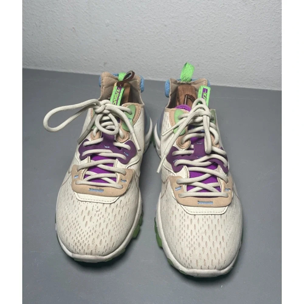 Womens Nike React Vision Fossil‎ Vachetta Tan Sneakers Size 6.5